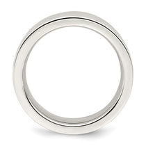 Sterling Silver 6mm Comfort Fit Flat