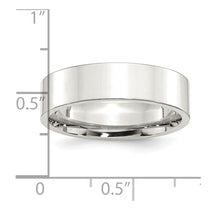 Sterling Silver 6mm Comfort Fit Flat