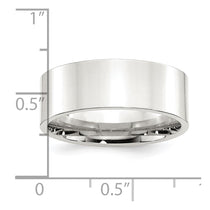 Sterling Silver 8mm Comfort Fit Flat