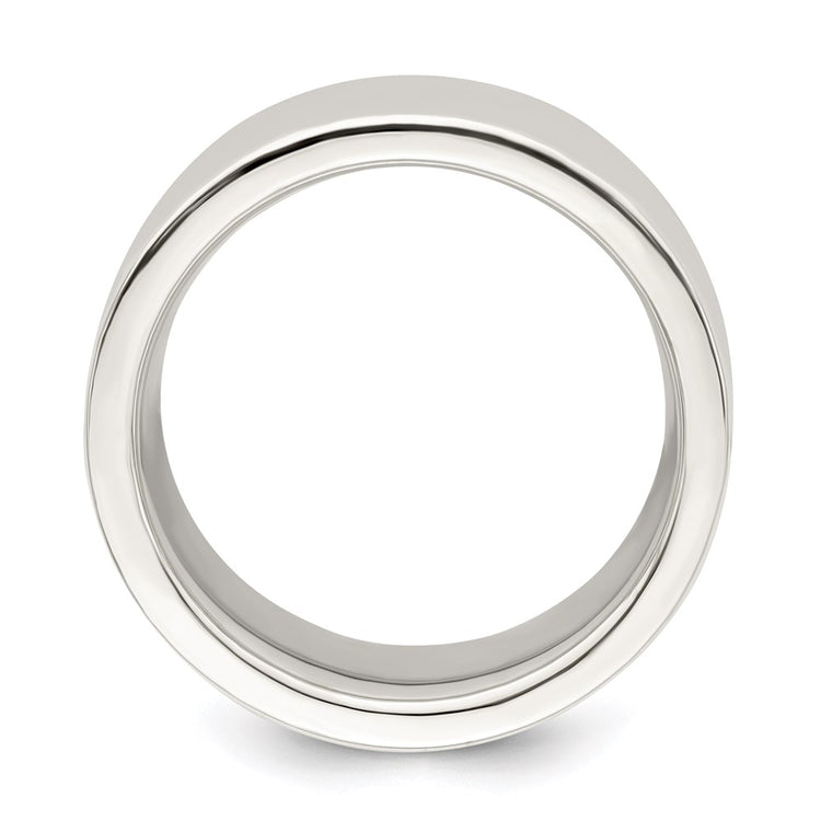 Sterling Silver 10mm Comfort Fit Flat