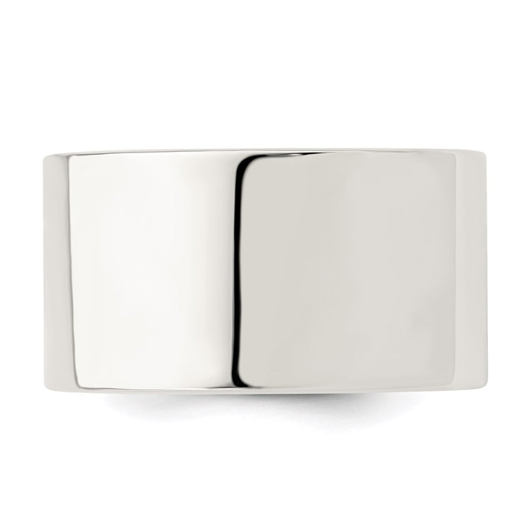 Sterling Silver 12mm Comfort Fit Flat