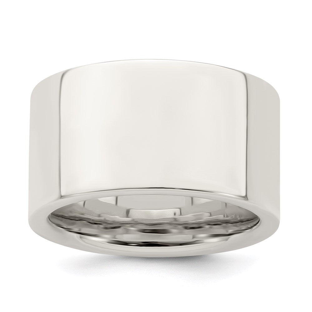 Sterling Silver 12mm Comfort Fit Flat