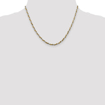 Sterling Silver And Vermeil 2.5mm Diamond-cut Rope Chain