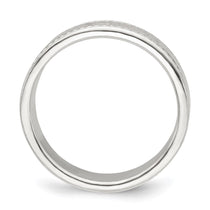 Sterling Silver 5mm Flat with Rope Edge