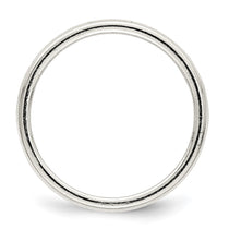 Sterling Silver 9.5mm Flat with Rope Edge