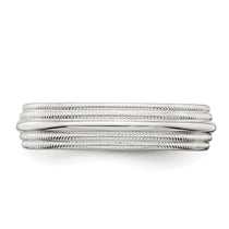 Sterling Silver 5mm Comfort Fit Double Milgrain