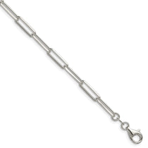Sterling Silver 4.4mm Diamond-Cut Paperclip Chain Bracelet - Hypoallergenic Sterling Silver Bracelets for Women - Size 8 Inch - Layering Italian Craft