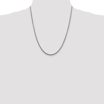Sterling Silver 2.5mm Solid Rope Chain