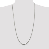 Sterling Silver 2.5mm Solid Rope Chain