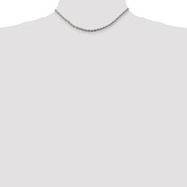 Sterling Silver 3mm Solid Rope Chain