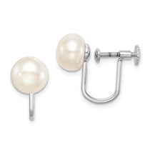 Sterling Silver Freshwater Button Pearl Pearl Stud Earrings - Hypoallergenic Sterling Silver Pearl Earrings for Women - Size 8-9mm Coquette Bridal Jew