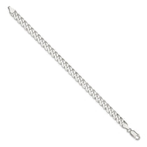 Sterling Silver 7mm Beveled Curb Chain