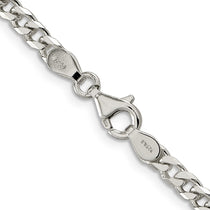 Sterling Silver Polished 3.5mm Curb Chain