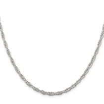 Sterling Silver 2.75mm Loose Rope Chain
