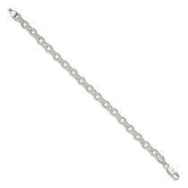 Sterling Silver 6.25mm Fancy Patterned Rolo Chain