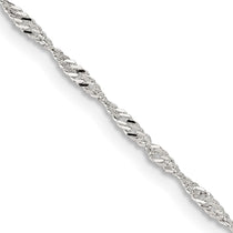 Sterling Silver 1.75mm Singapore Chain