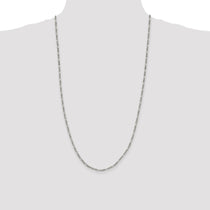 Sterling Silver 2.5mm Figaro Chain