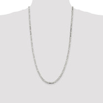 Sterling Silver 4.5mm Figaro Chain