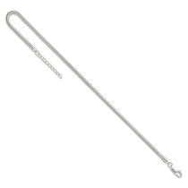 Sterling Silver 2.5mm Snake Chain 9 inch Plus 1 inch Extender - Total 10 inch Anklet