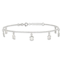 Sterling Silver Turtle Charms 9 inch Plus 1 inch Extender - Total 10 inch Anklet