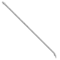 Sterling Shimmer Sterling Silver Rhodium-plated 2.5mm CZ 68 Stone 7 inch Bracelet