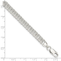 Sterling Silver Polished Fancy Link Bracelet