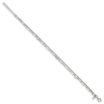 Sterling Silver CZ Tennis Bracelet 6.75-7.75" - view 2