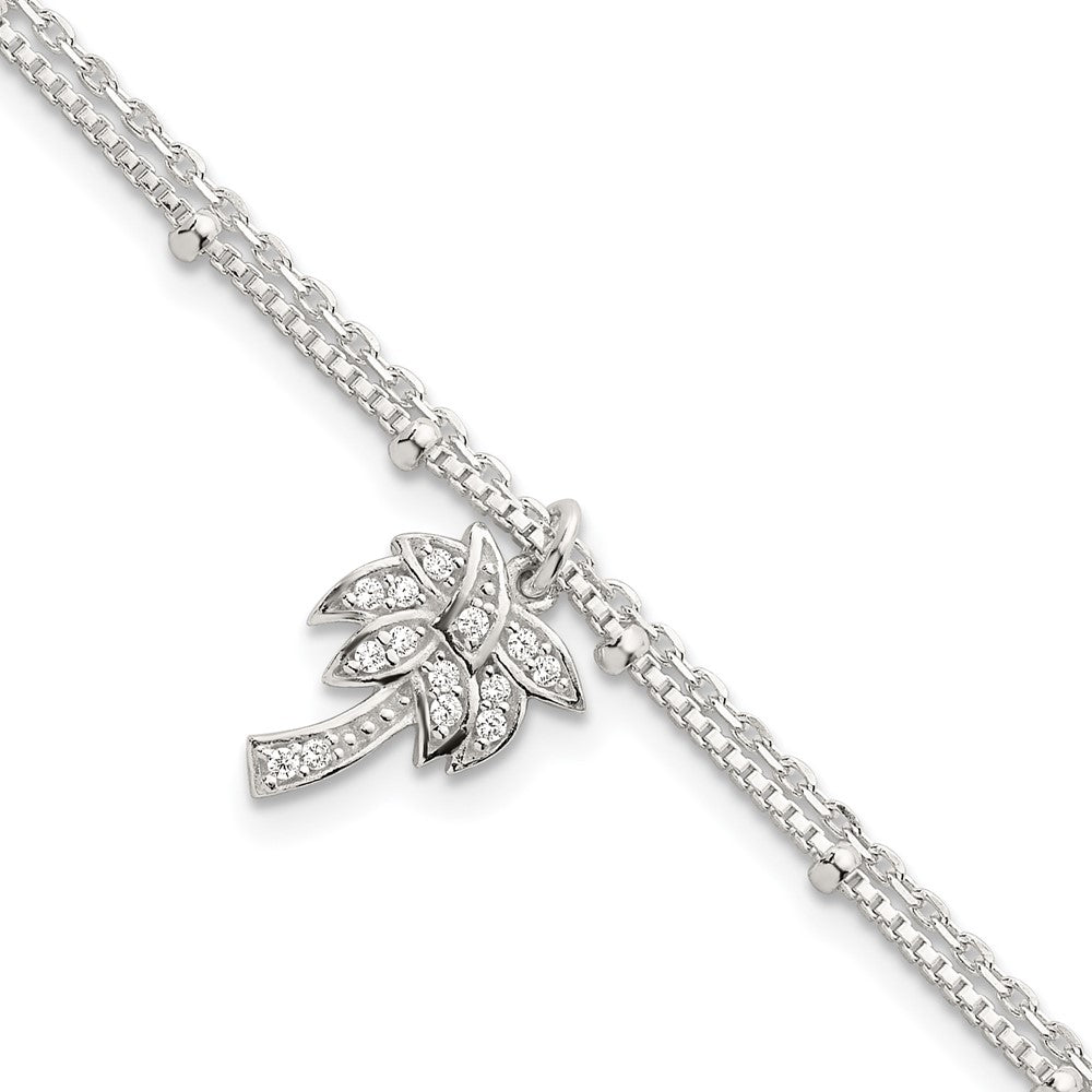 Sterling Silver 3mm Cubic Zirconia Tennis Bracelet - Hypoallergenic Sterling Silver Bracelets for Women - Size 7.5-8.5 Inch - 2-Strand Simulated Diamo
