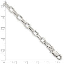 Sterling Silver 7.5inch Fancy Link Bracelet