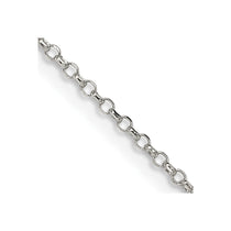 Sterling Silver 1.5mm Diamond-cut Rolo Cable Chain
