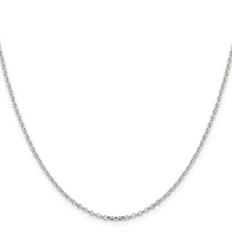 Sterling Silver 1.75mm Diamond-cut Rolo Cable Chain