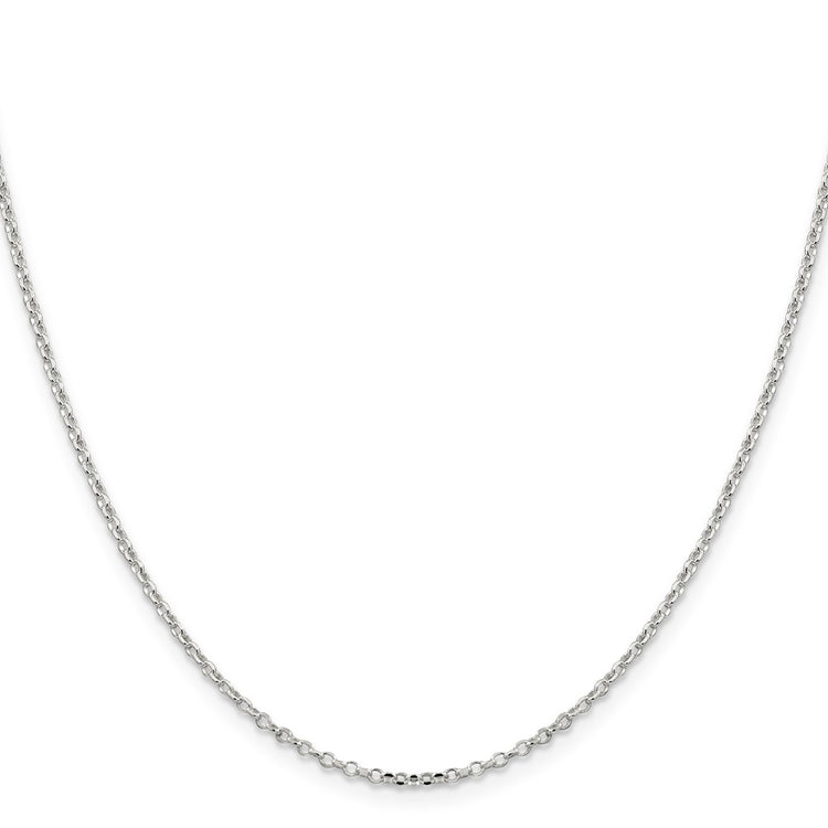 Sterling Silver 1.75mm Diamond-cut Rolo Cable Chain