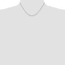 Sterling Silver 2.2mm Diamond-cut Rolo Cable Chain