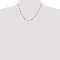 Sterling Silver 1.75mm Round Box Chain