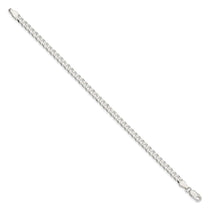 Sterling Silver 4.7mm Flat Curb Chain