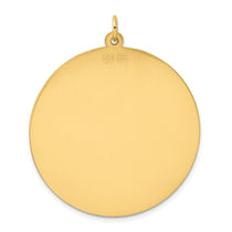 Sterling Silver GP Engraveable Round Polished Disc Charm