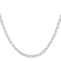 Sterling Silver 2.9mm Paperclip Necklace 24" - view 2