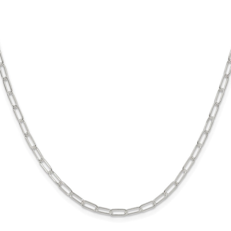 Sterling Silver 2.9mm Paperclip Necklace 24" - view 2