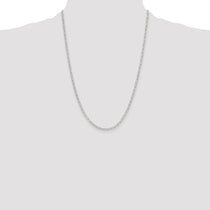 Sterling Silver 2.9mm Paperclip Necklace 24" - view 4