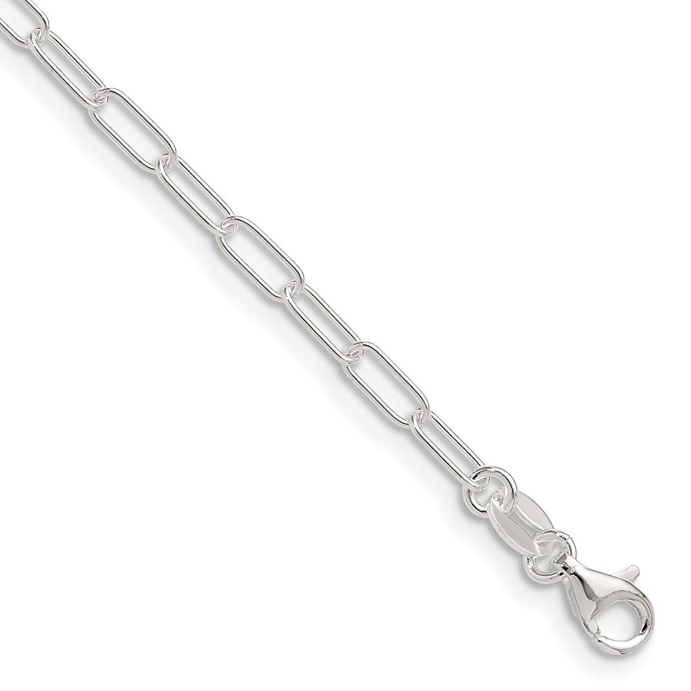 Sterling Silver 2.9mm Paperclip Chain Necklace - Hypoallergenic Sterling Silver Necklaces for Women - Size 24 Inch - Dainty Italian Crafted Jewelry Gi