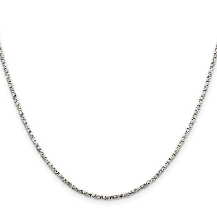 Sterling Silver 1.75mm Twisted Box Chain