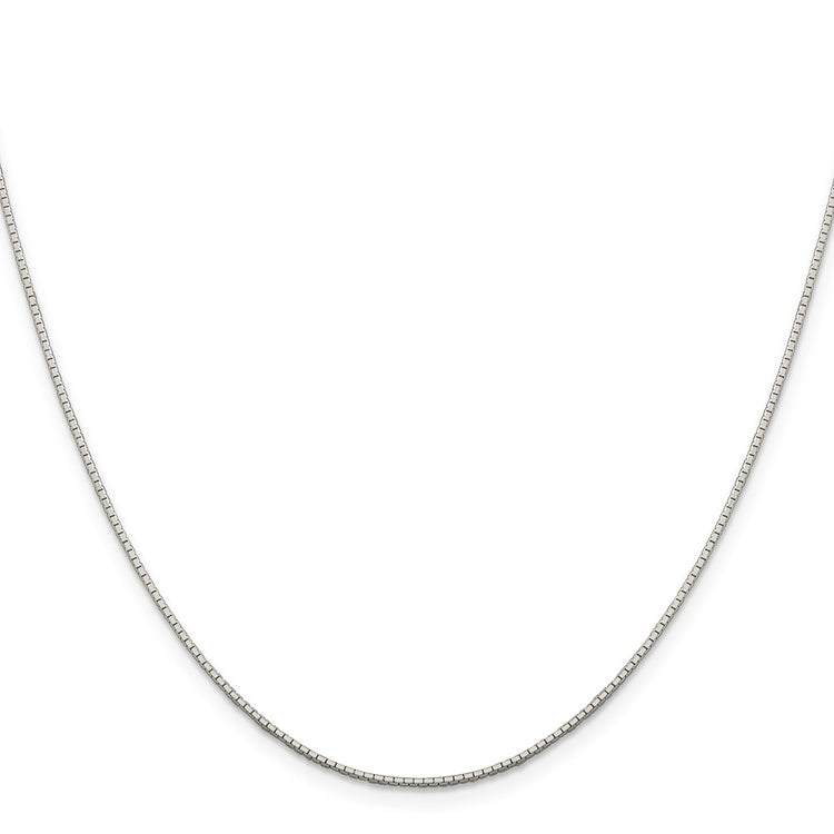 Sterling Silver .9mm 8 Sided Mirror Box Chain