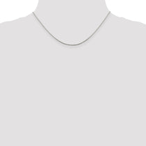 Sterling Silver .9mm 8 Sided Mirror Box Chain