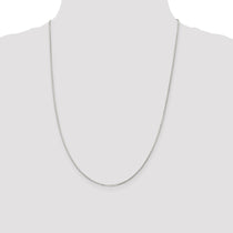 Sterling Silver 1.2mm 8 Sided Mirror Box Chain