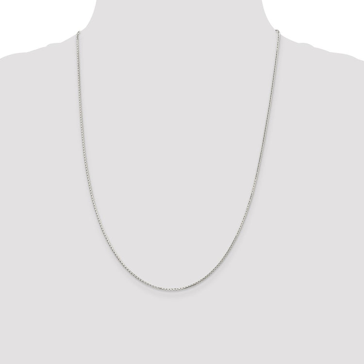 Sterling Silver 1.2mm 8 Sided Mirror Box Chain