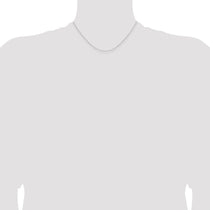Sterling Silver 1mm Rhodium-plated Cable Chain