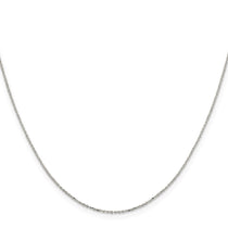 Sterling Silver 1mm 8 Sided D/C Cable Chain