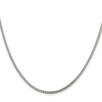 Sterling Silver 1.8mm D/C Square Franco Chain