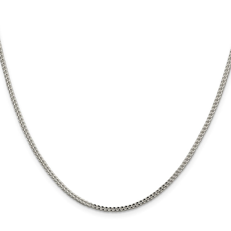 Sterling Silver 1.8mm D/C Square Franco Chain