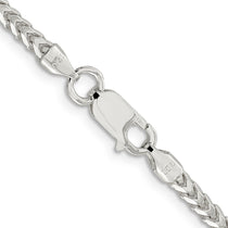 Sterling Silver 3mm D/C Square Franco Chain